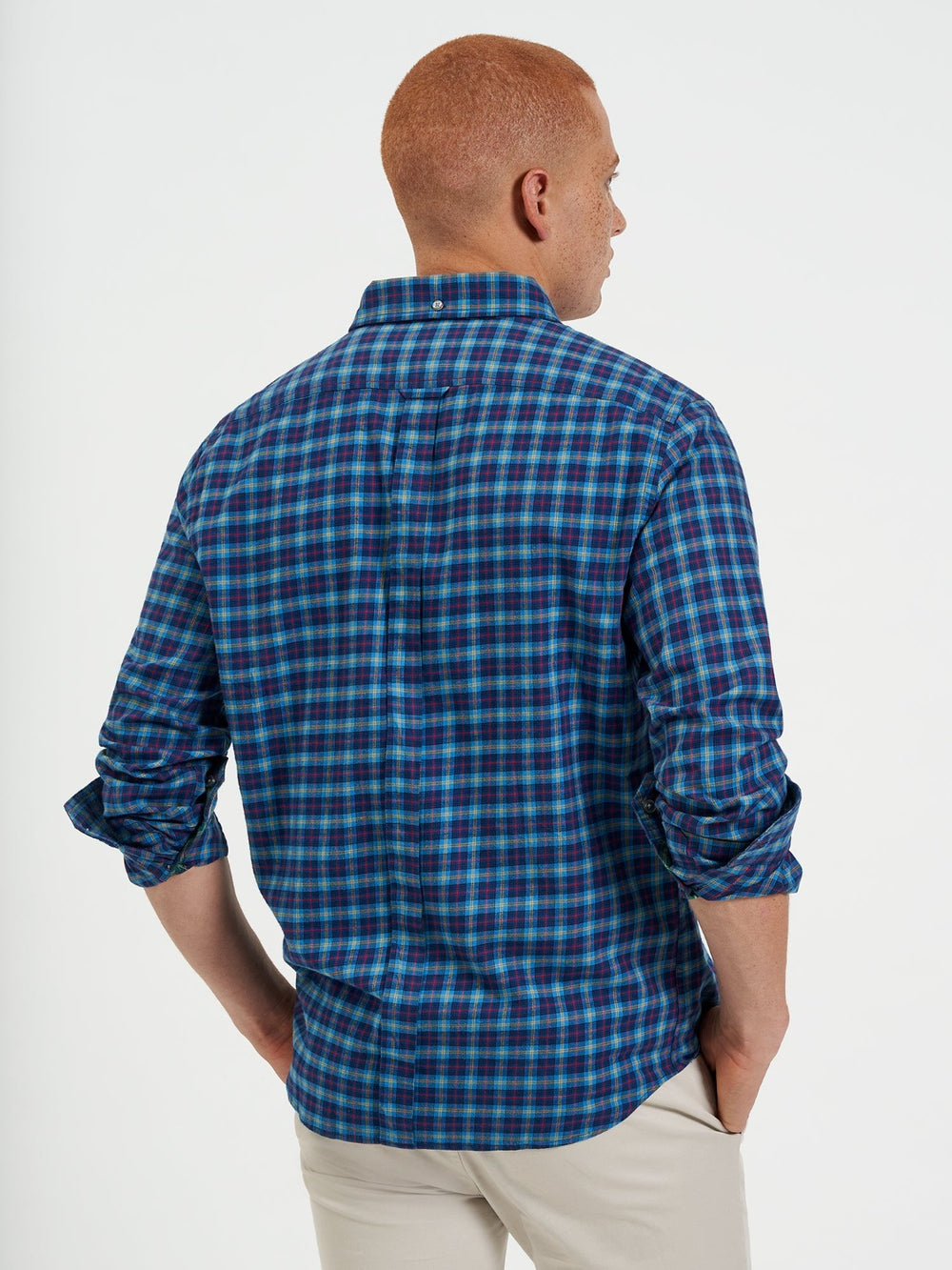 Chemises Ben Sherman House Tartan Twill Bleu Marine | ROR-65668311